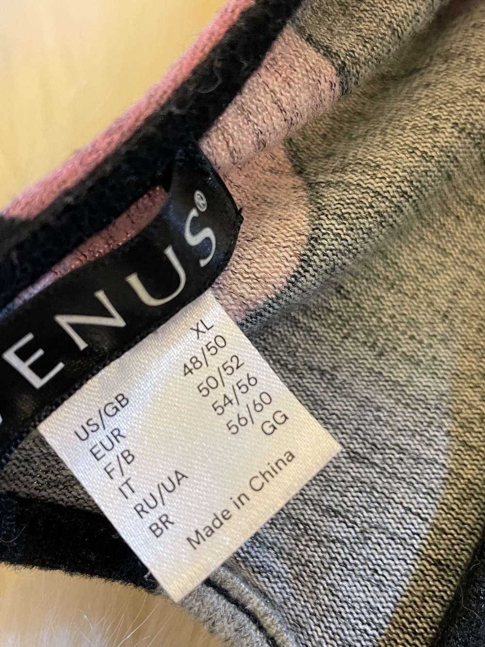 VENUS - Polka Dot Sweater Dress in Black, Burgundy, Pink, Gray. XL. Groovy feels - Picture 9 of 12